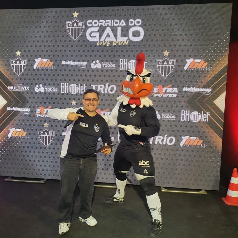 EDUARDO MADEIRA FOI APRESENTADOR DA CORRIDA DO GALO LIVE RUN 2021 Lá